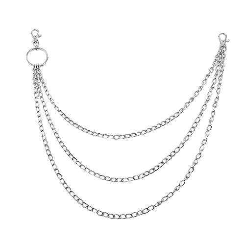 IMIKEYA Hosenkette Aus Metall Für Jeans Und Hosen Punk Kette Als Schlüsselanhänger Geeignet Für Männer Und Frauen Modisch Und Cool von IMIKEYA