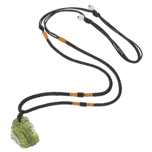 IMIKEYA 1Stück Meteorit Halskette mit Unregelmäßigem Anhänger Handgefertigter Schmuck Einzigartiges Design für Besondere Anlässe Perfektes für Frauen und Mädchen von IMIKEYA