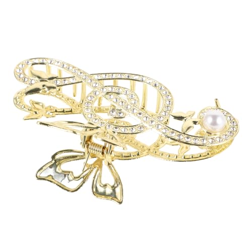 IMIKEYA Haarspangen Mit Musiknoten Künstliche Perle Dekorative Haarklammer Für Frauen Geeignet Für Frisuren Lang Oder Glatt Oder Lockig Einfache Befestigung Am Hinterkopf von IMIKEYA