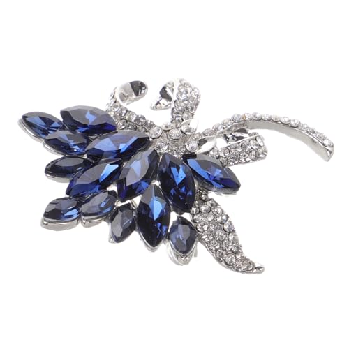 IMIKEYA Elegante Brosche Mit Schmuckstein Für Damen Stilvolle Blumen-anstecknadel Aus Legierung Für Kleidung Taschen Und Hüte Für Partys Und Besondere Anlässe von IMIKEYA