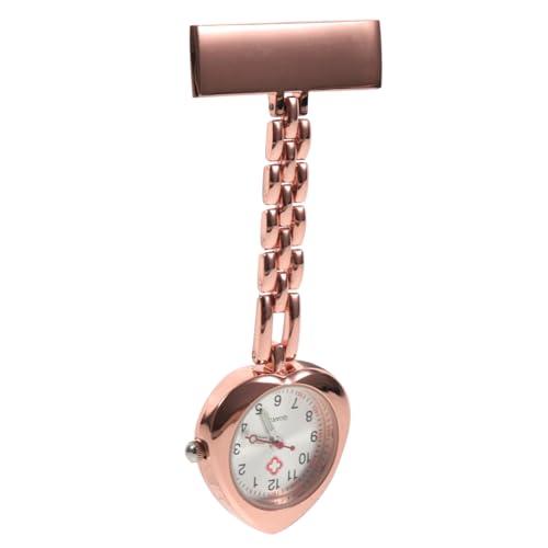 IMIKEYA 1Stück Tragbare Herzform Taschenuhr für Krankenschwestern Clip Uhr mit für Medizinisches Zubehör Design Langlebig und Komfortabel von IMIKEYA