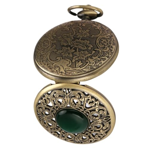 IMIKEYA Vintage Taschenuhr Mit Kettendesign Elegante Hängende Uhr Mit Dekorativem Muster Für Herren Und Damen Als Modisches Accessoire von IMIKEYA