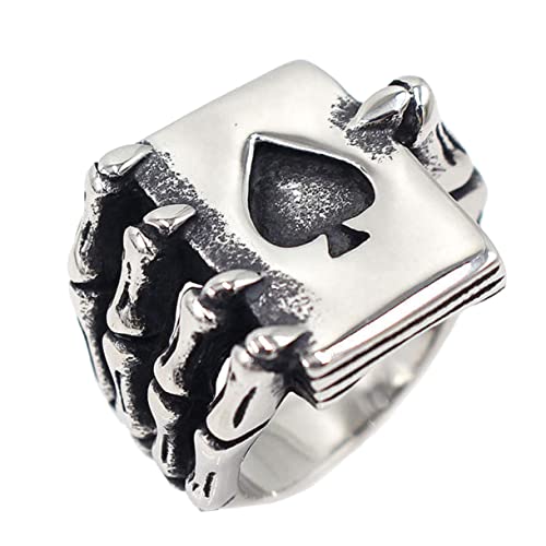 IMIKEYA Geisterkrallen für Herren Offener Titanstahl Kreativer Fingerring Modisches Zubehör für Festivals und Partys Einzigartiger Schmuck von IMIKEYA