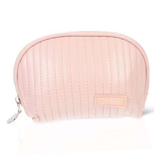 IMIKEYA Kosmetiktasche Mit Fächern Kleine Reise-Tasche Tragbar Aus Pu-Leder Make-up-Bag Für Mädchen Praktischer Toilettenartikel-Organizer Für Schmuck Und Elektronik von IMIKEYA