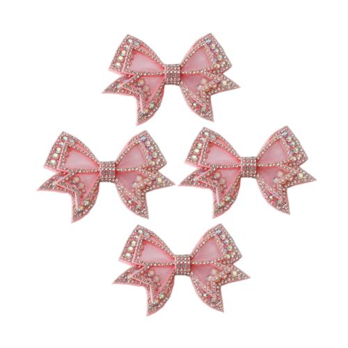 IMIKEYA 2 Paar Bowknot Schuhclips mit Strass Abnehmbare Netzgarn Schleifen Schuhverzierung Glänzende DIY Schuh Buckle Charms für Damen und Party Hochzeit Alltag von IMIKEYA