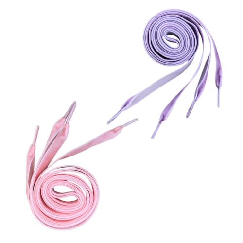 IMIKEYA 2 Paare Flache Schnürsenkel aus Langlebigem Material Geeignet für Sneaker Stiefel Loafers Modische Schuhbänder für Damen und Herren von IMIKEYA