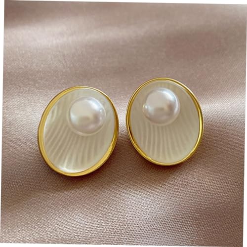 IMIKEYA 2 Paare Kleine Geometrische Ohrstecker mit Künstlichen Perlen Damenohrringe Ohrschmuck für Alltag Hochzeit Party Sitzend und Langlebig von IMIKEYA