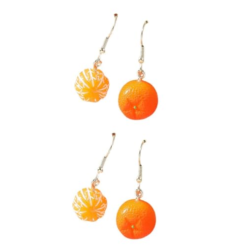 IMIKEYA 2 Paare Orangefarbene Ohrringe Ohrringe für Frauen Fruchtdesign Ohrschmuck Hochwertigem Resin Leicht und Allergiefrei für Sommer IMIKEYA 2 Paare Orangefarbene Ohrringe Ohrringe für Frauen Fruchtdesign Ohrschmuck Hochwertigem Resin Leicht und Allergiefrei für Sommer von IMIKEYA