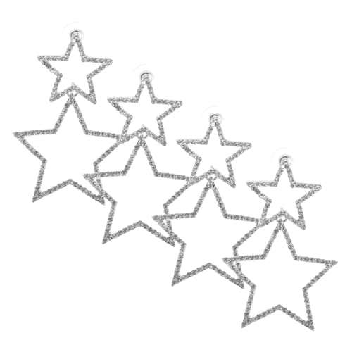 IMIKEYA 2 Paare Sparkly Dangle Star Ohrringe Leicht Hollow Design Retro Stil Vintage Ohrhänger Damen Mädchen Schmuck Accessoire Elegant und Vielseitig für Alltag und Party von IMIKEYA