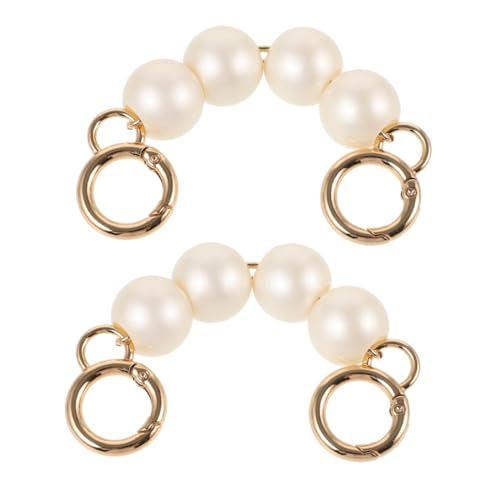 IMIKEYA 2 Stück Kunstperlen Taschenriemen Kette Verlängerung für Handtaschen und Geldbörsen Modisch Langlebig Vielseitig für Damen von IMIKEYA