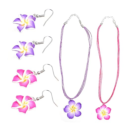 IMIKEYA 2 Sätze Hawaiian Schmuckset Teilig Plumeria Blumen Ohrringe Hängend und Halskette Hawaii Stil Luau Party Zubehör Leicht Tragbar Modisch für Damen Strand Geburtstag IMIKEYA 2 Sätze Hawaiian Schmuckset Teilig Plumeria Blumen Ohrringe Hängend und Halskette Hawaii Stil Luau Party Zubehör Leicht Tragbar Modisch für Damen Strand Geburtstag von IMIKEYA