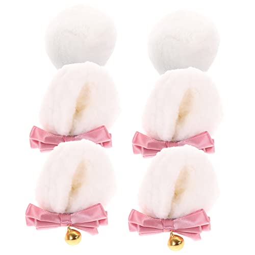IMIKEYA 2 Sätze Teiliges Set Bärenohren Haarspangen und Niedliche Lolita Cosplay Accessoires Kawaii Party Kostüm Zubehör für Damen Passend Langlebig und Einfach zu Tragen von IMIKEYA