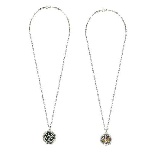 IMIKEYA 2stücke Aroma Anhänger Tragbare Diffusor Halsketten Dekorative Aromatherapie Halsketten Für Ätherische Öle Zarter Aroma-versorgung Halskette Mit Ätherischen Ölen von IMIKEYA