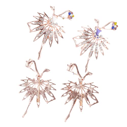 IMIKEYA 2 Stück Ballett Mädchen Brosche Einzigartige Anstecknadeln Broschen für Damen Dekoration für Hochzeiten und Partys von IMIKEYA