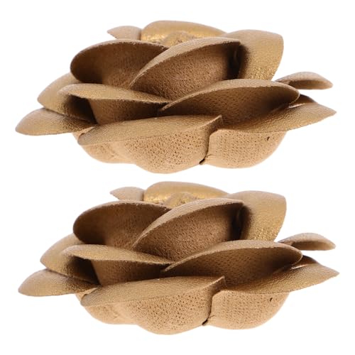 IMIKEYA 2 Stück Blumen Schuh Clips Damen Abnehmbare Dekoration für Hochzeit und Alltag Schuhcharms für Sneakers und Sandalen Komfortables PU Material Vielseitig und von IMIKEYA