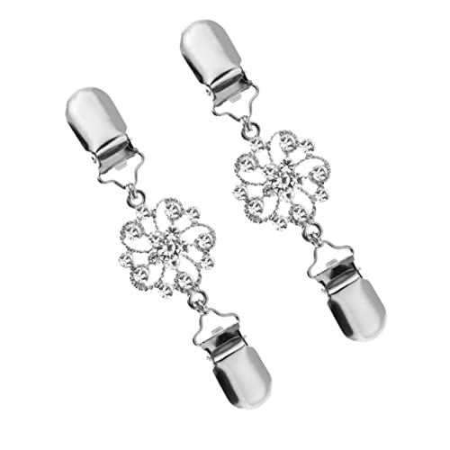 IMIKEYA 2 Stück Blumenbrosche Kleidung Clips Strickjacken Clips für Damen Dekorative Schal und Pulloververschlüsse Accessoire für Tag von IMIKEYA