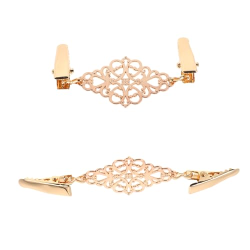 IMIKEYA 2 Stück Damen Cardigan Clips Langlebiger Zinklegierung Dekorative Vintage Pullover Clips für Strickjacken und Schals Halter für Vielseitige Kleidung und Looks von IMIKEYA