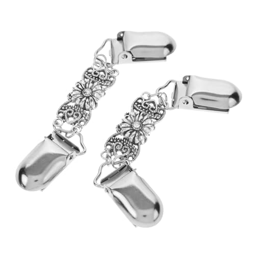 IMIKEYA 2 Stück Damen Cardigan Clips mit Strass Dekorative Broschen für Strickjacken Kleider Schals Vielseitige Anstecknadeln Eleganter Schmuckverschluss Geeignet für Pullover und Blusen von IMIKEYA