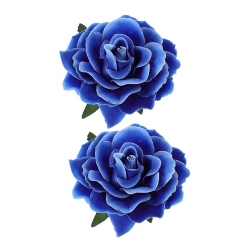 IMIKEYA 2 Stück Damen Haarspangen Stoff Rosen Haarklammern und Broschen Künstliche Blumen Haarschmuck für Hochzeiten Partys Doppelte Verwendung als Haarclip und Brosche Langlebig und von IMIKEYA