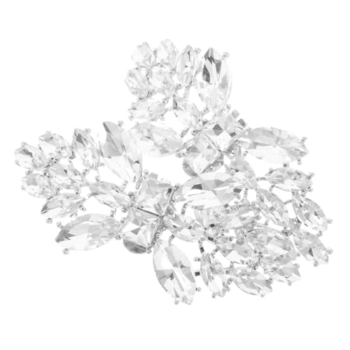 IMIKEYA 2 Stück Dekorative Strass Blumen Schuhclips Abnehmbare Schuhaccessoires für Frauen Hochzeiten Partys und Besondere Anlässe Robustem Gefertigt von IMIKEYA