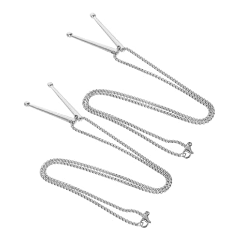 IMIKEYA 2 Stück Drumstick Anhänger Halsketten aus Metall Einzigartige Musiker Schmuckstücke Feine Verarbeitung Vielseitig Tragbar Modisches Accessoire für Männer von IMIKEYA