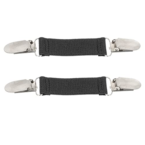 IMIKEYA 2 Stück Elastische Sweater Clips Multifunktionale Cardigan Kragen Clips für Formelle und Anlässe Stabile Dekorative Klammern für Kleider und Pullover Schwarz von IMIKEYA
