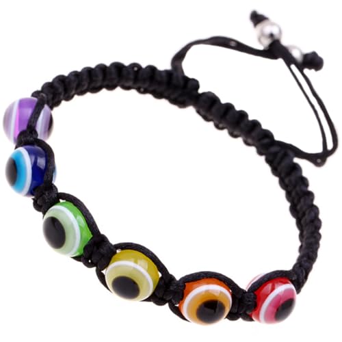 IMIKEYA 2 Stück Evil Eye Armband Handgefertigte Geflochtene Armbänder mit Türkisen Augen für Männer und Frauen Modisches Accessoire für von IMIKEYA