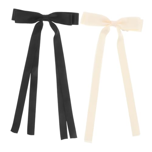 IMIKEYA 2 Stück Haarklammern Teilig Beige Schwarz Schleifen Haarspangen für Damen Damen Haarschmuck Hochsteckfrisur Clip Chic Elegant Alltag IMIKEYA 2 Stück Haarklammern Teilig Beige Schwarz Schleifen Haarspangen für Damen Damen Haarschmuck Hochsteckfrisur Clip Chic Elegant Alltag von IMIKEYA