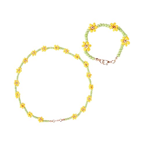 IMIKEYA Perlenarmband und Halsketten Satz für Mädchen Acrylperlen Bunt Langlebig Selbstgemacht Schmuck für Partys Tanz Fotografie von IMIKEYA