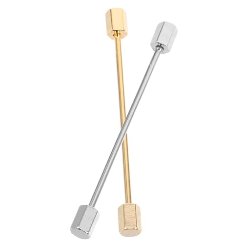 IMIKEYA 2 Stück Herren Hemdkragen Pins aus Robustem Metall Leichte Krawattenklammern für Stilvolle Anzughemden Stilvolle Kragenstifte für Herren Langlebig und Kompakt für Formelle Anlässe von IMIKEYA