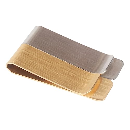 IMIKEYA 2 Stück Hochwertige Geldklammern Messing und Stilvolle Geldscheinklammer für Kreditkarten und Bargeld Minimalistisches Design für Täglichen Gebrauch von IMIKEYA