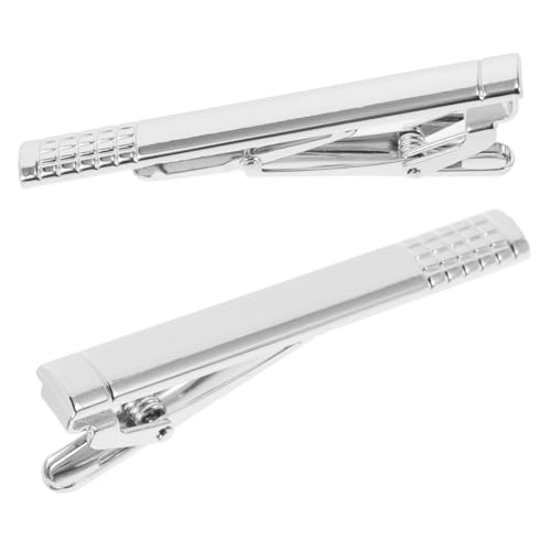 IMIKEYA 2 Stück Krawattenklammer Metall Stilvoller und Langlebiger Herren Tie Clip für Business Hochzeit und Festliche Anlässe Passend mit Feiner Verarbeitung und Praktischem Design von IMIKEYA