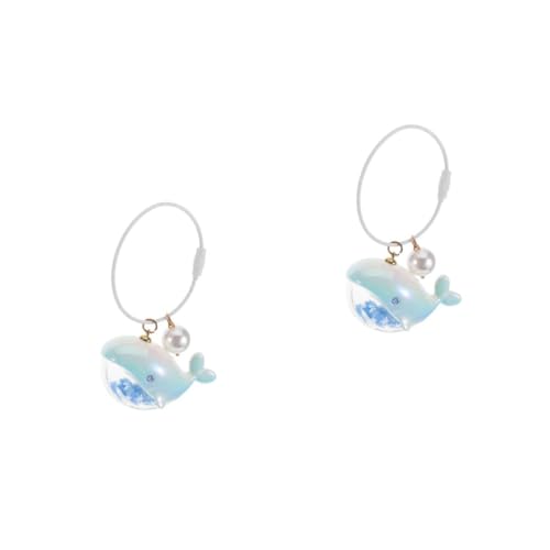 IMIKEYA 2 Stück Kreativer Delfin Schlüsselanhänger für Multifunktional als Taschen Autoschmuck Langlebiger Wal Charm Anhänger Geschenk für Freundinnen und Freunde von IMIKEYA