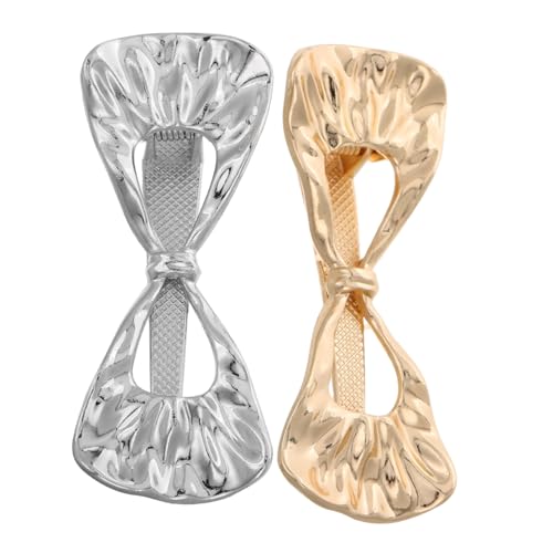 IMIKEYA 2 Stück Metall Schleifen Haarspangen Damen Kleine Alligator Haarklammern Robust mit Festem Halt Seitliches Styling für Dünnes und Dickes Haar Frisurenhilfe für Festliche Anlässe von IMIKEYA