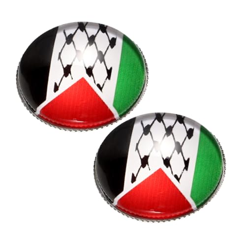 IMIKEYA 2 Stück Palästina Flaggenbrosche Langlebig Stilvolle Anstecknadeln für Kleidung Rucksack und Taschen Modisches Accessoire Geschenkidee von IMIKEYA