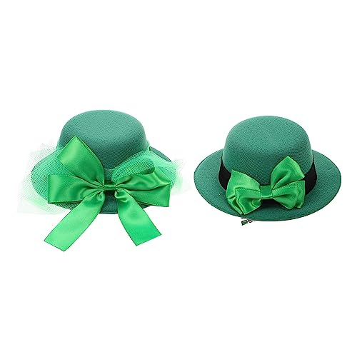 IMIKEYA 2 Stück Patrick's Day Haarschmuck Teilig Grün Kleeblatt Haarclip Metall Alligator Haarnadel für Festliche Kostüme und Patrick's Day Feiern von IMIKEYA