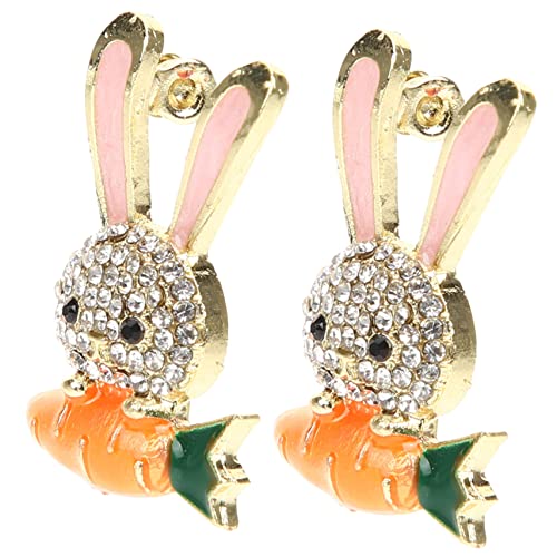 IMIKEYA 2 Stück Rabbit Brosche für Damen Niedliche Cartoon Anstecknadel für Anzüge Hüte und Kleidung Robuste und Langlebige Brosche Perfekter Schmuck für von IMIKEYA