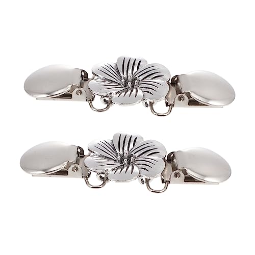 IMIKEYA 2 Stück Retro Cardigan Clips Vintage Blumen Design Langlebige Legierungs Broschen Vielseitige Strickjacken und Schalverschlüsse Rostfrei Damen Accessoires von IMIKEYA