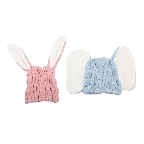 IMIKEYA 2 Stück Saugfähige Haartrocknungskappe Badehüte Flauschige Wasserdichte Badekappen Duschhaube Für Haarkappe Für Dusche Hut Für Dusche Spa Duschhaube Für Frauen von IMIKEYA