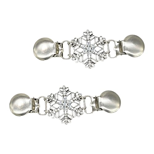 IMIKEYA 2 Stück Schneeflocken Broschen Dekorative Brustnadeln für Damen Stilvolle Anstecknadeln für Pullover Schals Cardigans und Festliche Anlässe von IMIKEYA