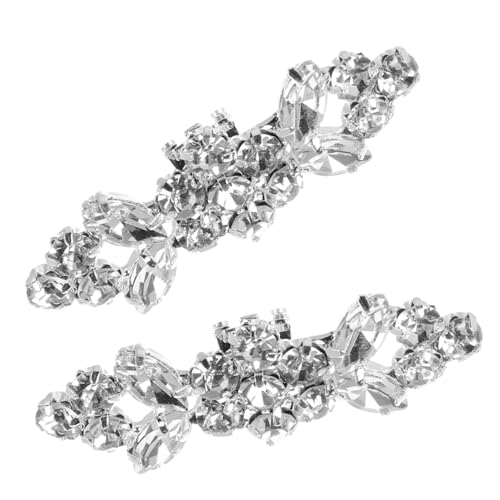 IMIKEYA 2 Stück Schuhclips mit Funkelnden Strasssteinen Schuhschmuck Broschen für Damen Dekorative Schuhschnallen für Pumps Hochzeit und Besondere Anlässe von IMIKEYA