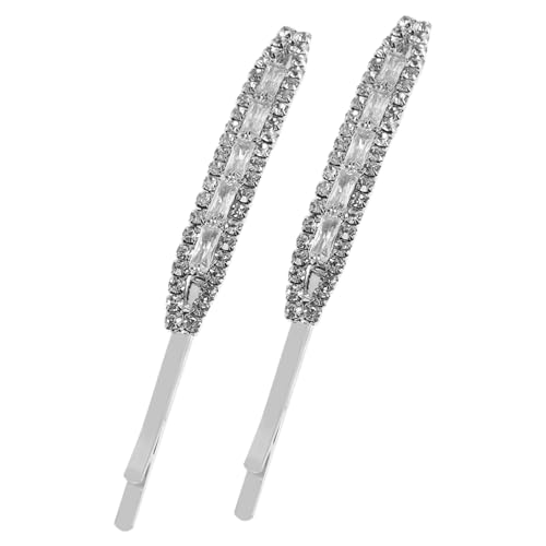 IMIKEYA 2 Stück Strass Haarspangen Funkelnde Haarklammern für Damen für Alltags und Hochzeitsfrisuren Stilvolle Haaraccessoires mit Glitzersteinchen von IMIKEYA