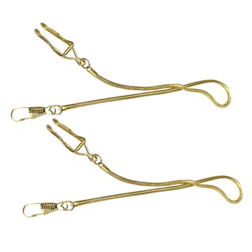 IMIKEYA 2 Stück Taschenuhrkette Metallkette für Herren Robuste Uhrenkette mit Glatter Oberfläche Kompatibel mit Vielen Taschenuhren Einfache Befestigung Klassisches Zubehör für von IMIKEYA