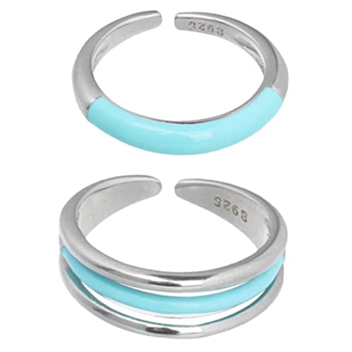 IMIKEYA 2 Stück Teiliges Aesthetic Ringe Verstellbare Offene Ringe Silber für Frauen Stilvolle Accessoires für Alltag Partys und Besondere Anlässe IMIKEYA 2 Stück Teiliges Aesthetic Ringe Verstellbare Offene Ringe Silber für Frauen Stilvolle Accessoires für Alltag Partys und Besondere Anlässe von IMIKEYA