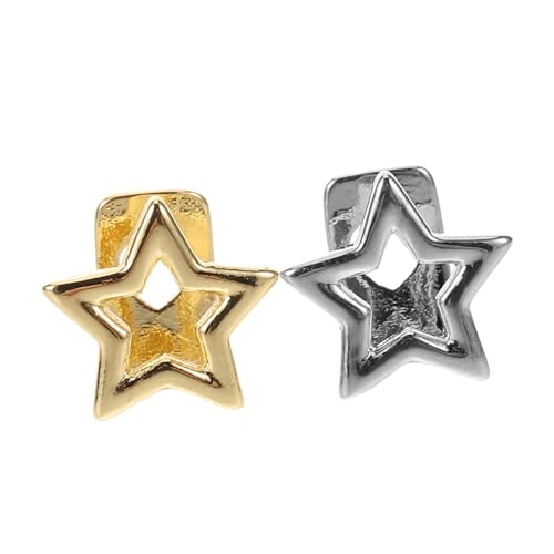 IMIKEYA 2 Stück Teiliges Hip Hop Zahn Metallgrills in Sternform Glatte Oberfläche Bequemer Sitz Langlebig Trendiges Rapper zubehör für Kostümpartys und Nachtclub auftritte von IMIKEYA