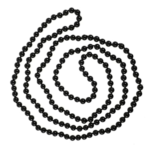 IMIKEYA 2 Stück Teiliges Lange Schwarze Verstellbare Pulloverkette Hochwertigen Kunstperlen Strang Design Halskette Vielseitiges Damen Accessoire für Stilvolle Outfit Veredelung von IMIKEYA