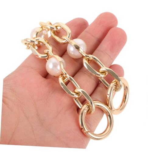 IMIKEYA 2 Stück Teiliges Perlenimitat Handtaschen Kettenerweiterung Zinklegierung Langer Schulterriemen Verlängerer Stilvoller und Robuster Ersatz für Umhängetaschen und Crossbody Taschen von IMIKEYA