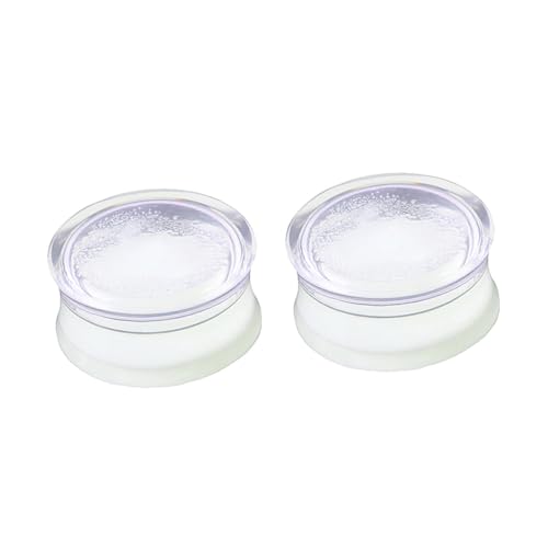 IMIKEYA 2 Stück Teiliges Silikon Ohr Expander Weiß Leuchtend Flexibel Hautfreundlich Ohrloch Dehnen Knorpelohrringe für Frauen Leichte Stretch Tunnel Ohr Piercing Schmuck von IMIKEYA