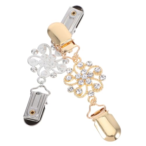 IMIKEYA 2stücke Schalverschluss Für Damen Seidenschalschnalle Mit Anti-rutsch-funktion Retro-pulloverclips Als Broschennadel Für Formelle Anlässe Und Alltag von IMIKEYA