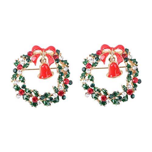 IMIKEYA 2 Stück Teiliges Weihnachtskleidung Brosche Dekorative Anstecknadel Kreative Brosche für Pullover Schal Kleid und von IMIKEYA